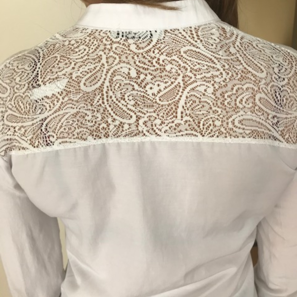 Collezione Oversized Button Down White Shirt - image 4